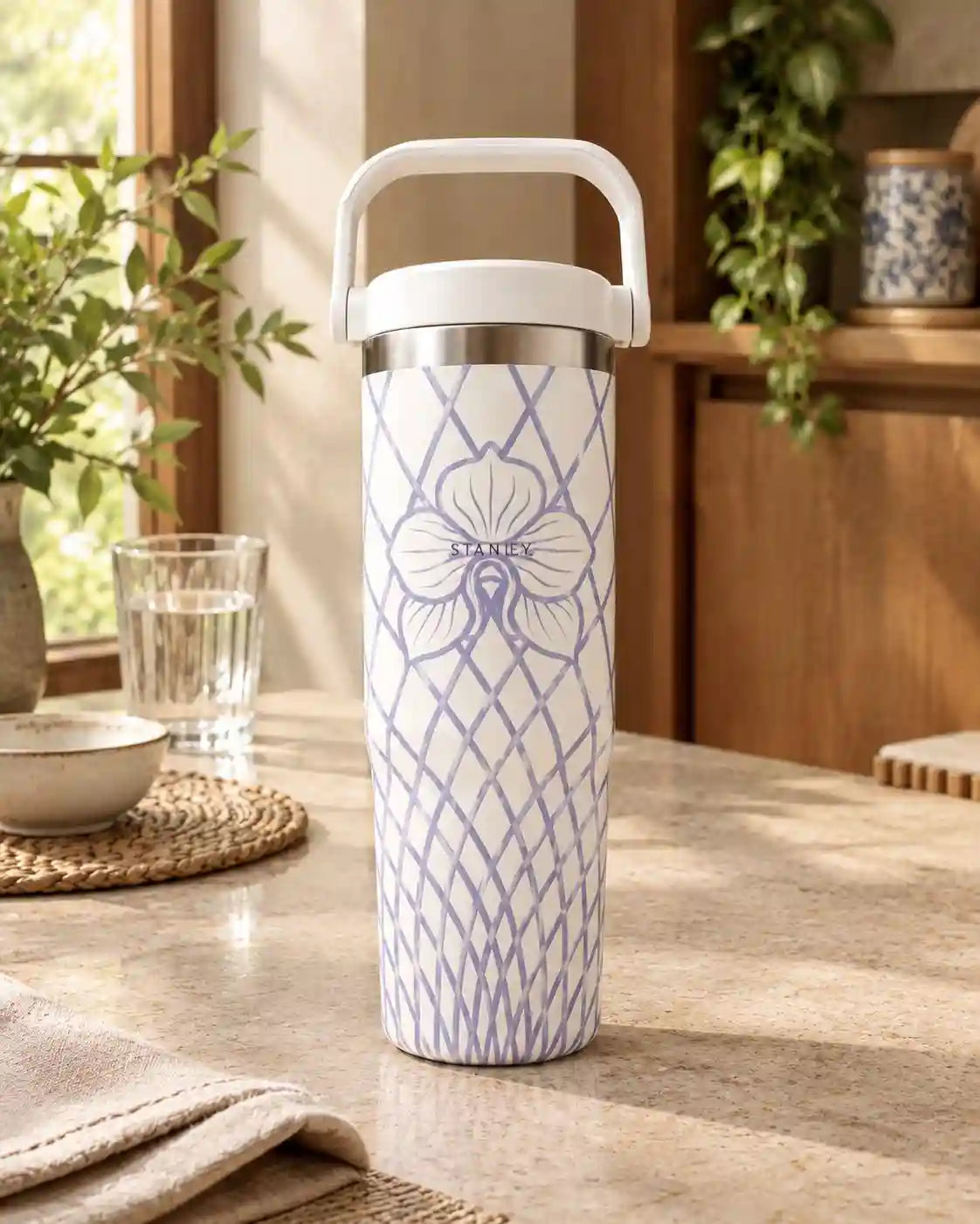 Floral Ceramic Sipper - muhammadi traders