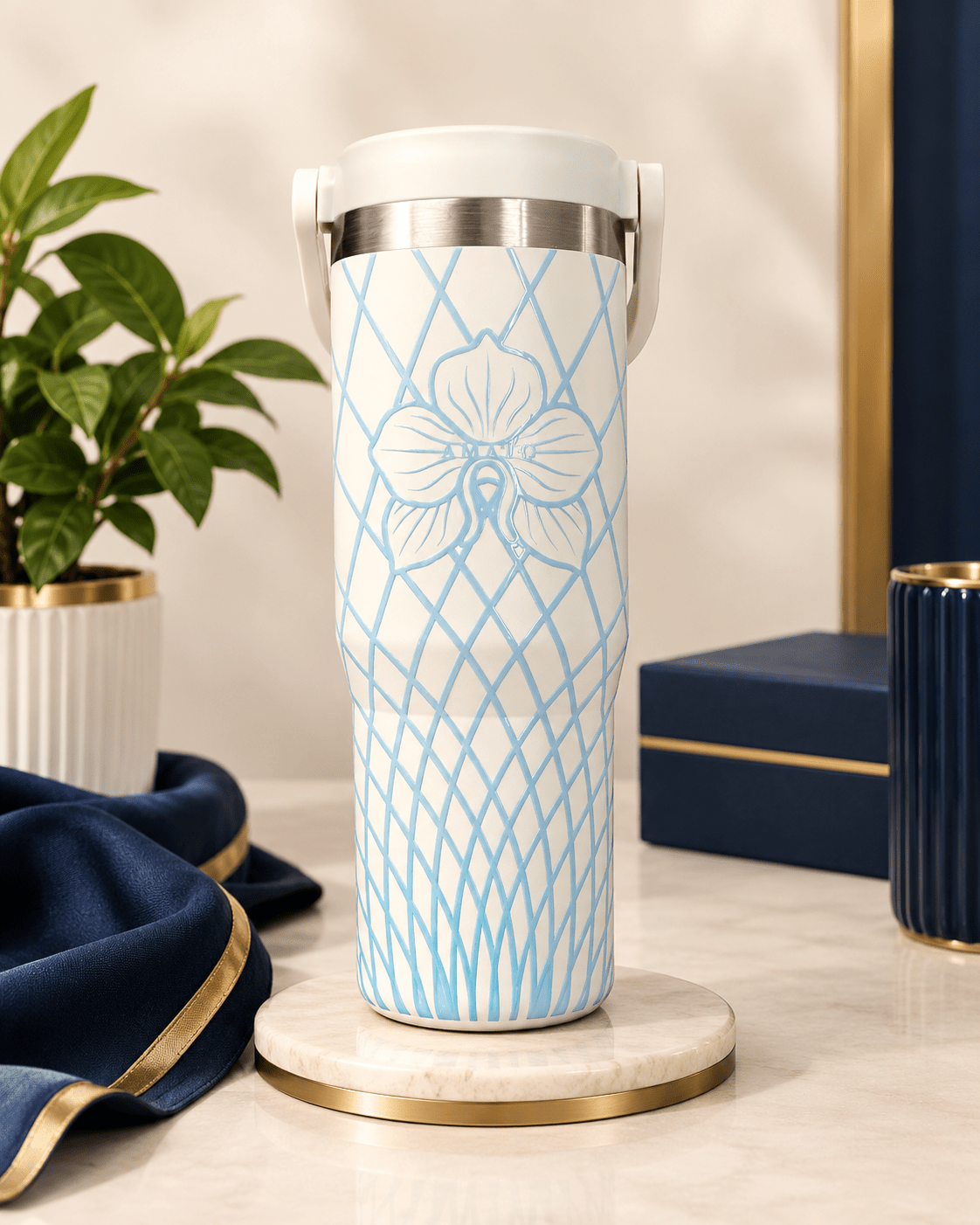 Floral Ceramic Sipper - muhammadi traders