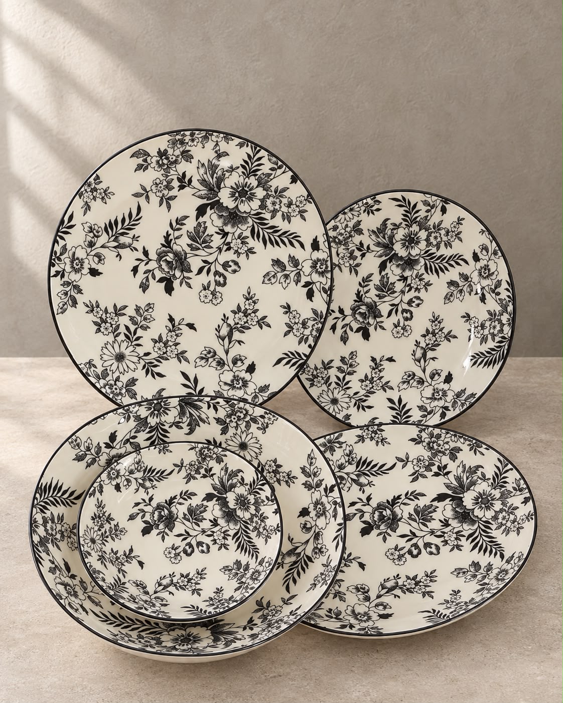 Premium Floral Porcelain Dinner Set - muhammadi traders